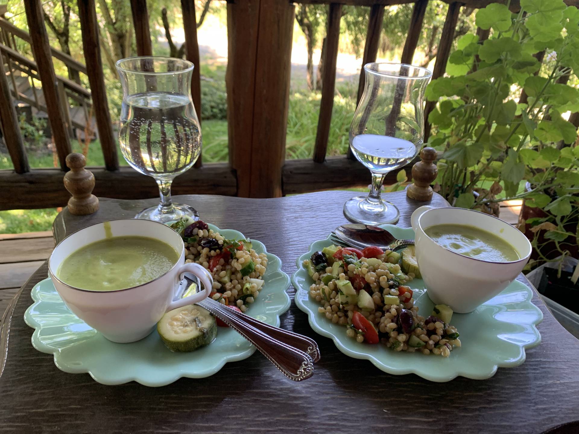 Zucchini Velvet Soup and Freezer Soup Base, 2 Recipes in 1